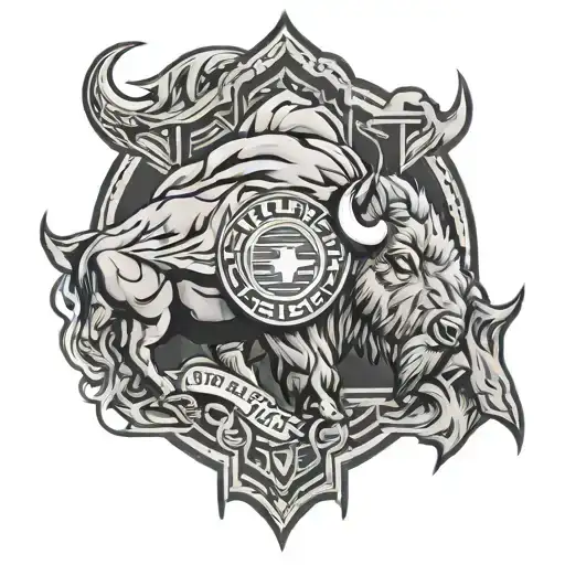Linkin Park Logo Incorporated With Buffalo Bills Logo