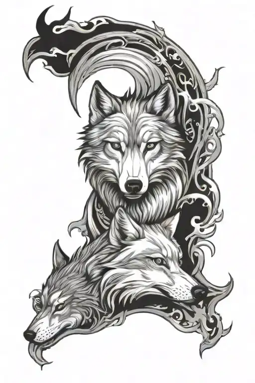 Kindred And Wolf Yin And Yan