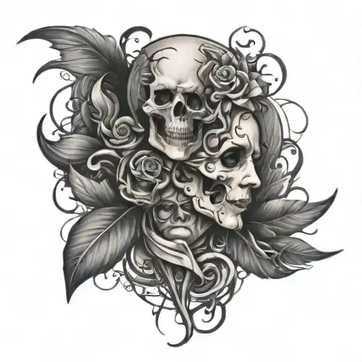 Depression Tattoo Design