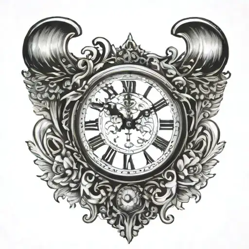 Clock On Ox Back