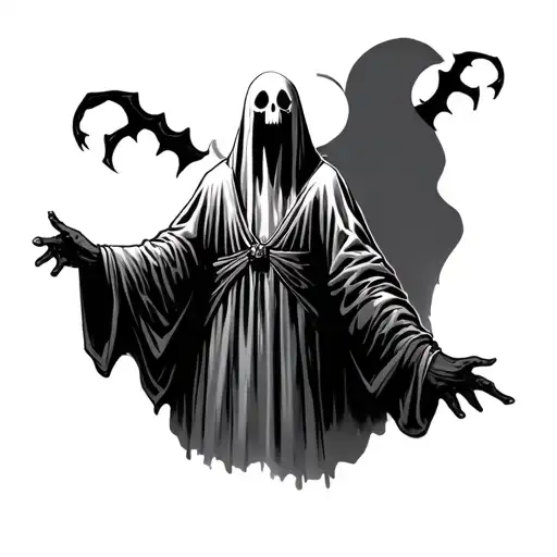 Ghost Wearing A Robe