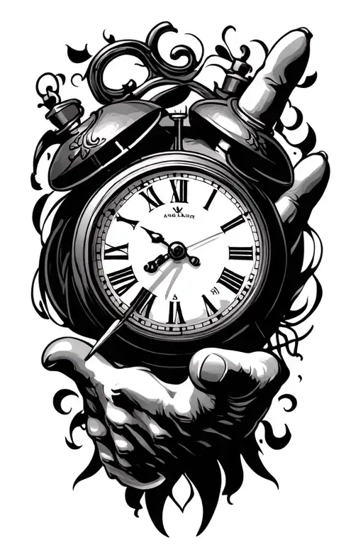 Double Clock Hands Pointing