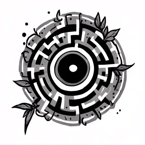 Girly Maze Flash Tattoo Design