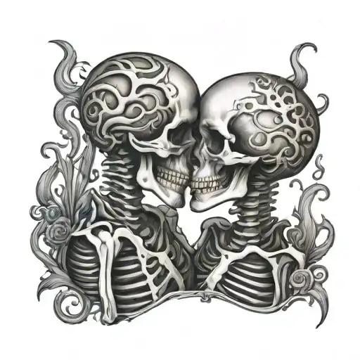 Skeletons Kissing