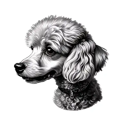 Drawing Of A Poodle