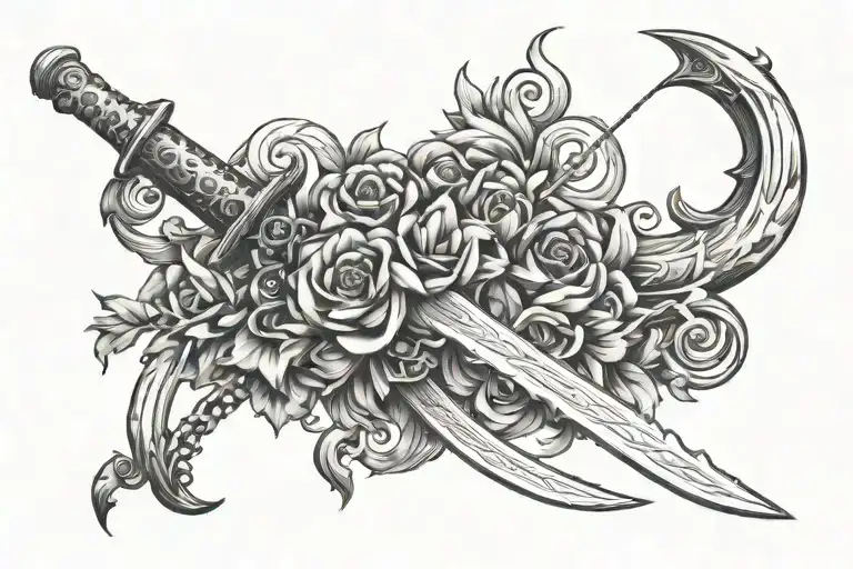 Sword Or Bow With Self Discipline Justice Wisdom Courage