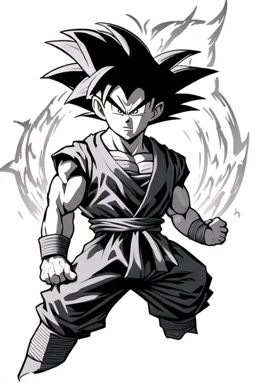 Goku Super Saiyan First Time