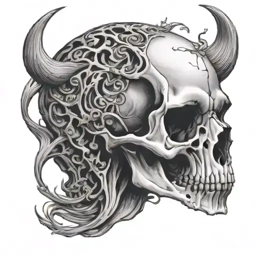 Animal Skull Cut In Half