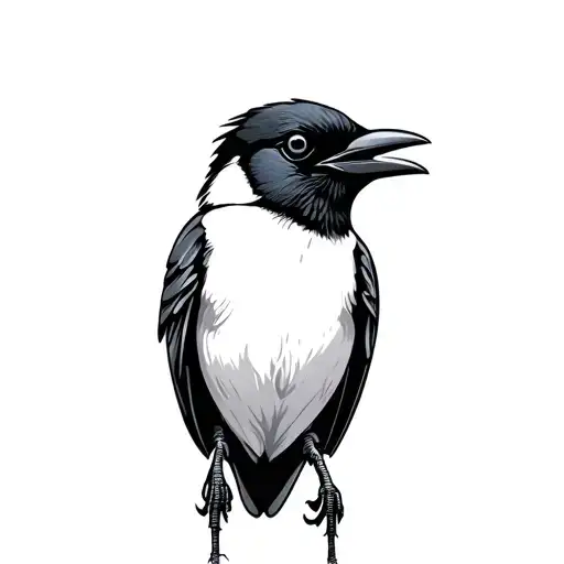 Magpie Flying