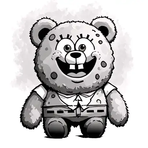 Teddy Bear With Squarepants Spongebob Squarepants