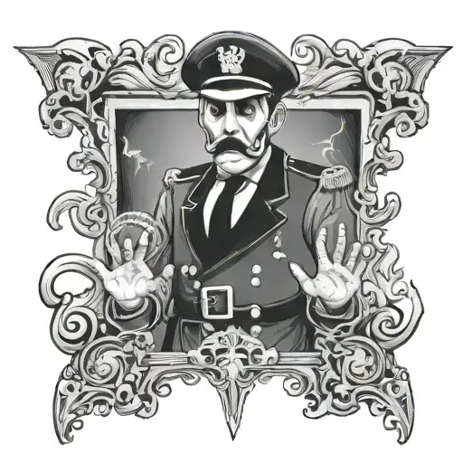A Sheet Ghost Resembling The Tv Show Character The Captain From The Bbc Series Ghosts