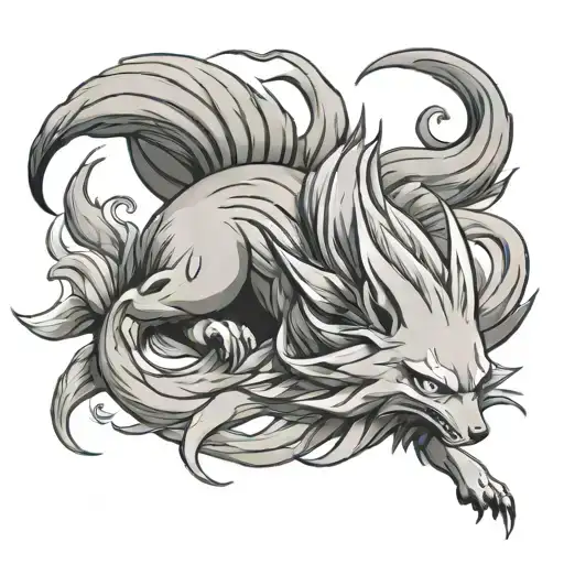 Nine Tail Kurama From Naruto Anime