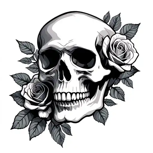 Skull And Roses