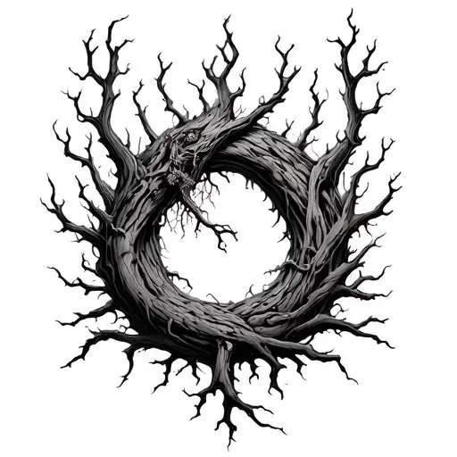 Poison Tree That Branches Turn Into Throns Wrapping Around My Forearm