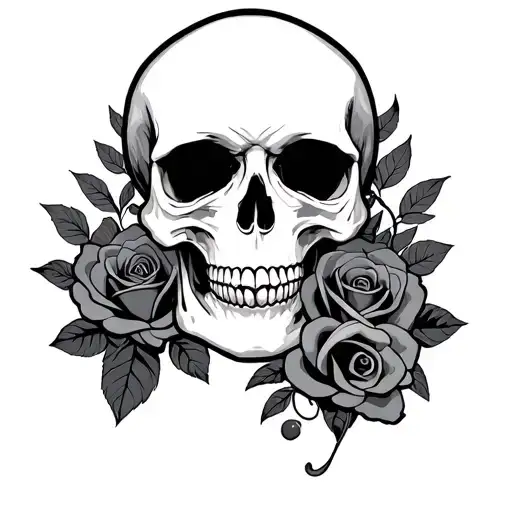 Skull And Roses