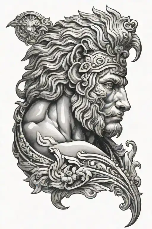 Achilles With Lion Head