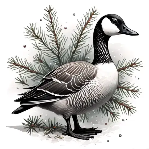 Christmas Eve And Goose