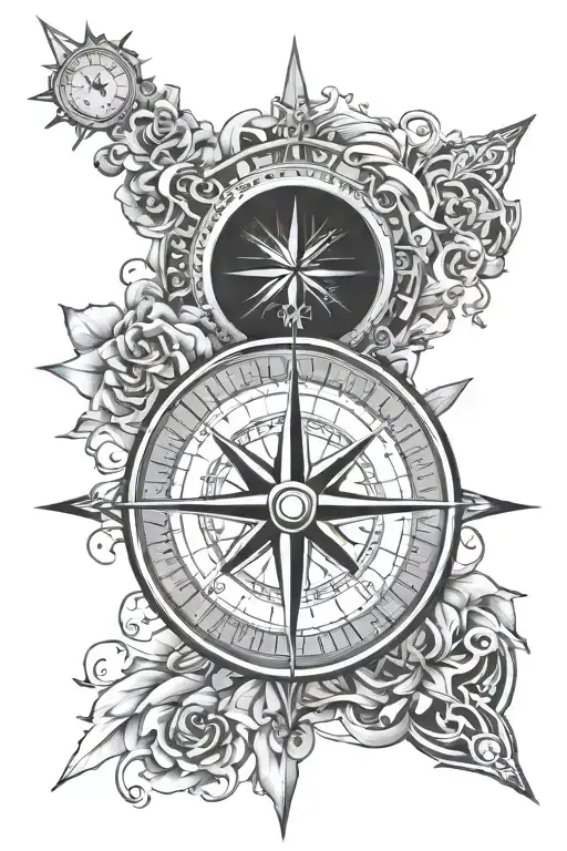 Compass Rose Surrounded