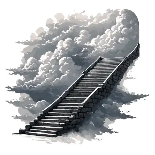 Stairway To Heaven With Clouds