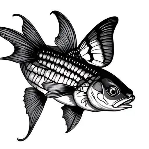 Catfish And Butterfly