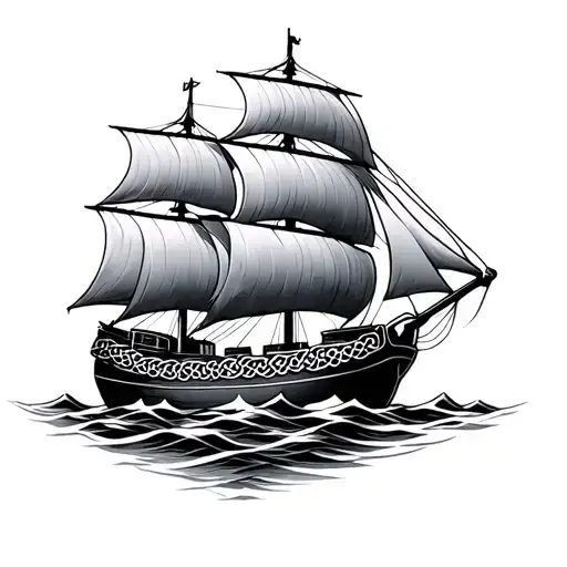 Celtic Knot Sailing Ship