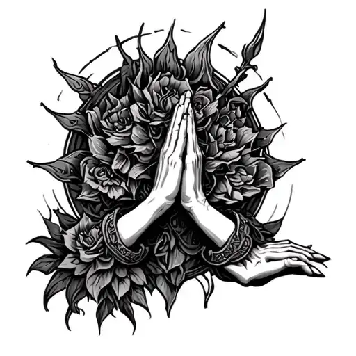 Roes With A Prayer Hand On The Bottom