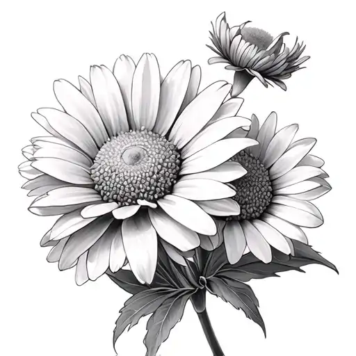 Daisy And Chrysanthemum