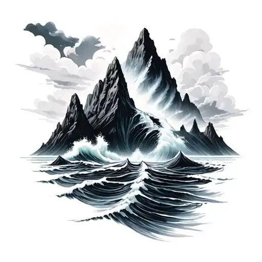 Ocean And Mountain