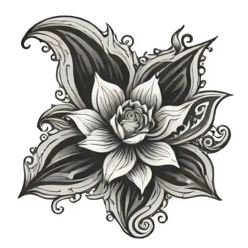 One Swirly Flower