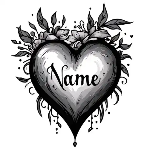 Name On Heart