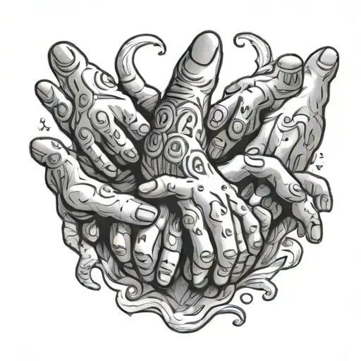 10 Little Hands Holding Big Fingers