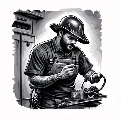 Electrician With Lighting