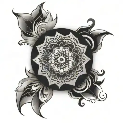 Mandala Design Incorporating Elements