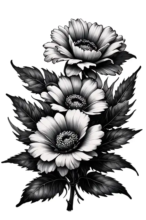 Flowers With Little Leaves