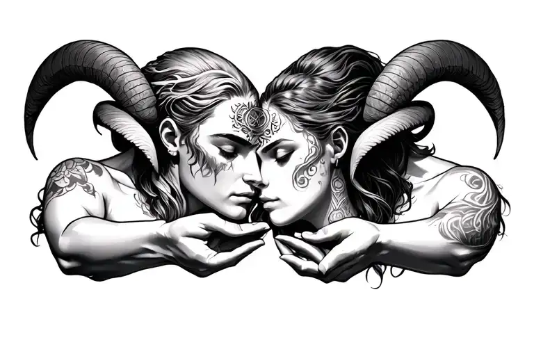 Aries Man Aquarius Woman Holding