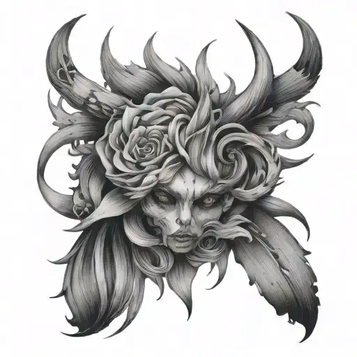Deep Named Tatto Idea