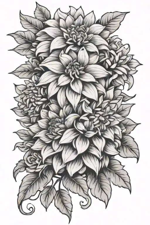 Cathedral Arch Dahlia Flowers Broken