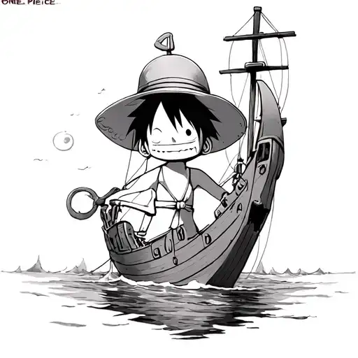 One Piece Luffy Going Merry One Piece