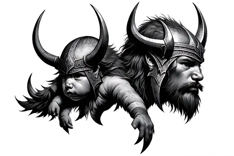 Baby Viking Pacifire And Valkury