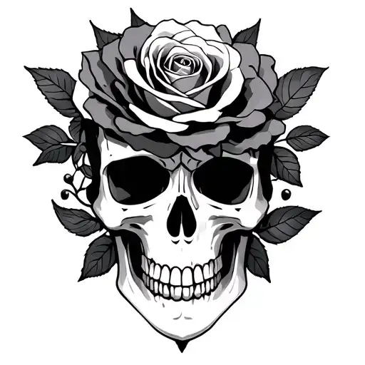 Skull And Roses