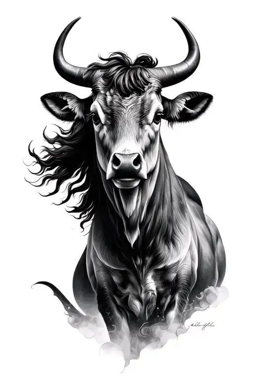 Sternbild Taurus Ptotecting Jungfrau