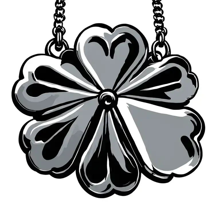 Clover And Dogtags Hanging