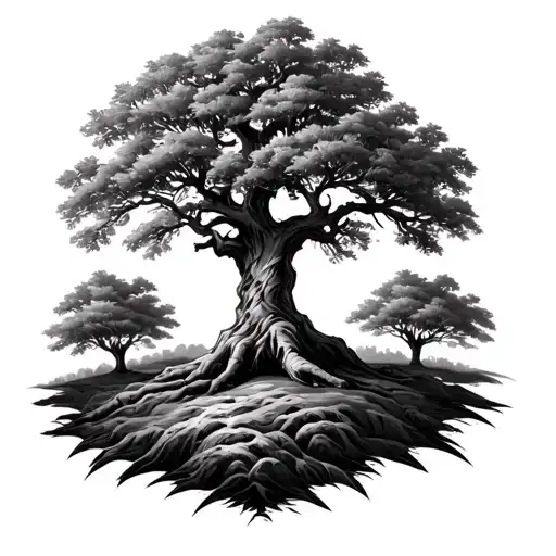 Oak Tree Mens Tattoo For My Family