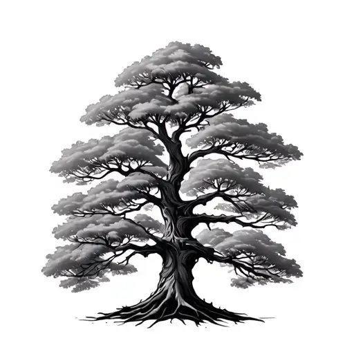 Oak Tree For Mens Forearm