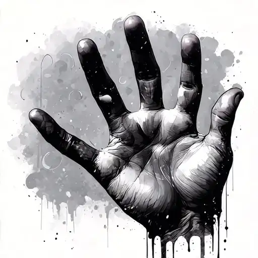 Hand Prints Slowly Fading