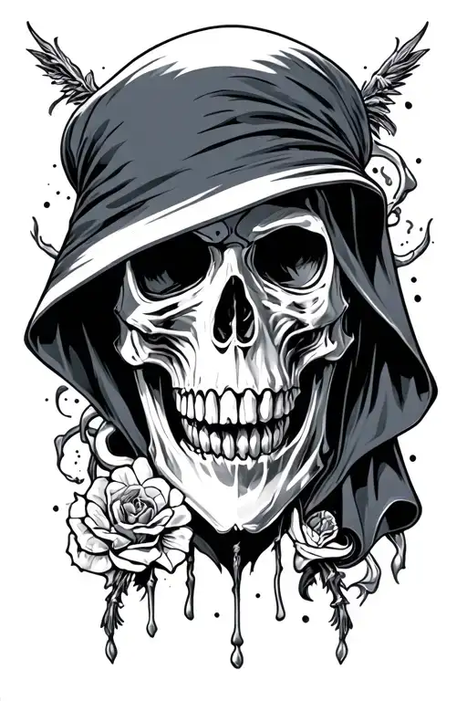 Skull And Grim Reaper