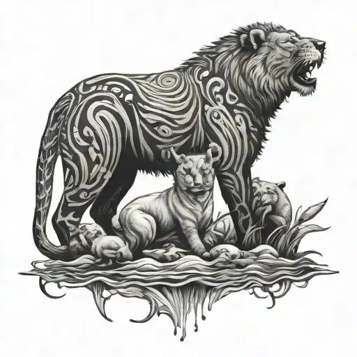 Animals Water And Sky