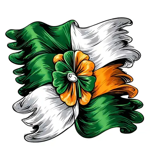 Irish Flag Intertwined