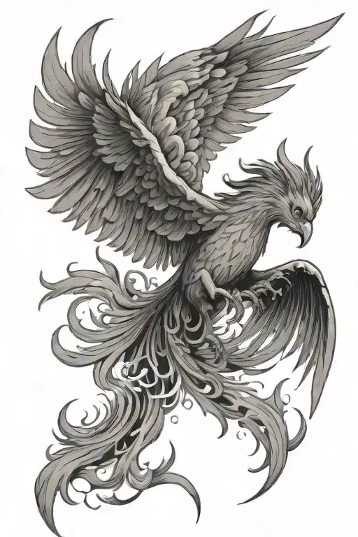 Phoenix Rising From The Ashes