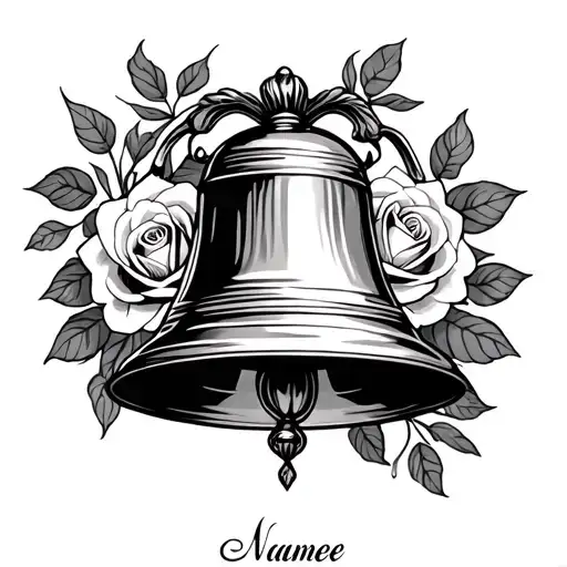 Bell With Roses And Name Incorporated